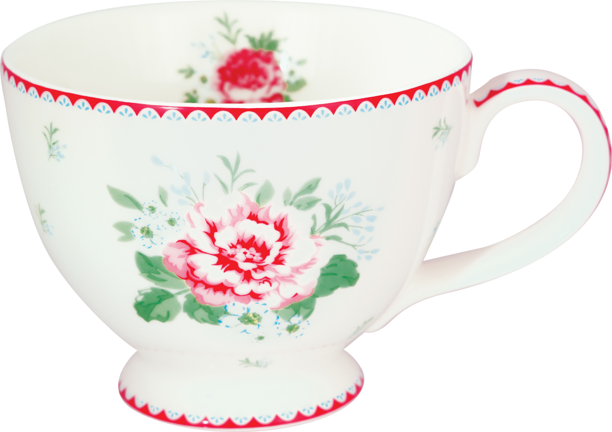 Greengate Teacup Alivia white  Becher