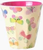 RICE Melamin Becher Schmetterling medium