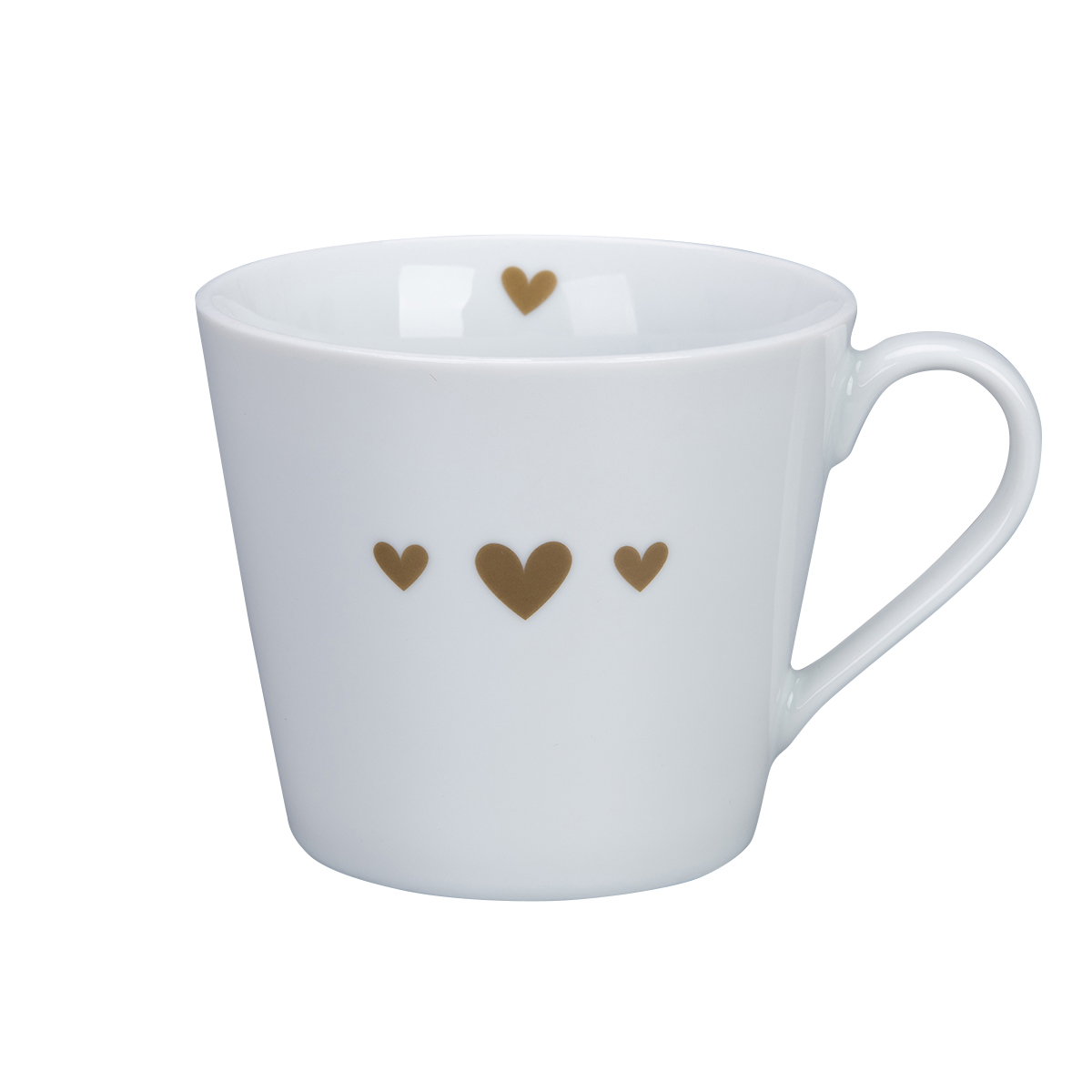 Krasilnikoff Happy Cup 3 Hearts Trinkbecher mit Henkel