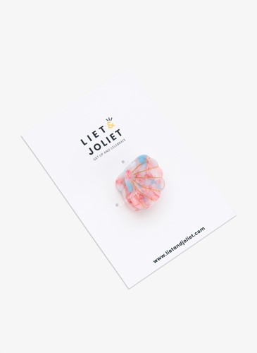 Liet & Joliet Haarspange Shell  rosa/blau