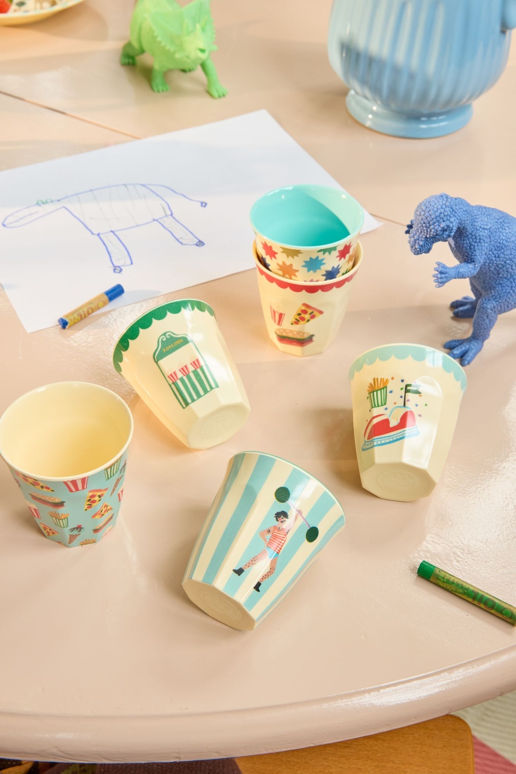 RICE Melamin Schüssel Fun fair Print mint small
