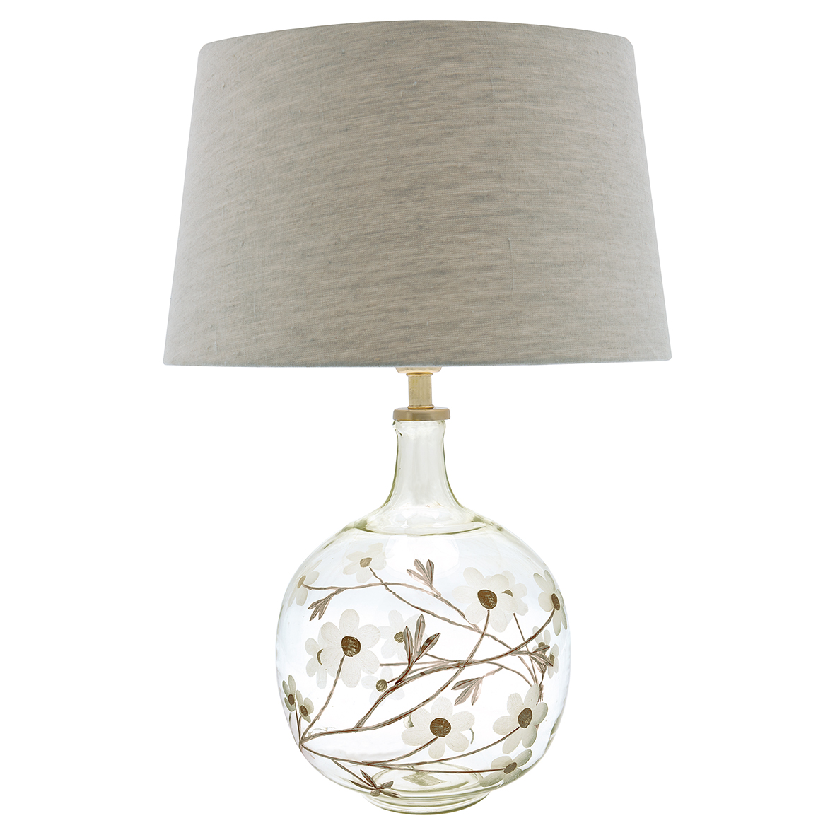 Greengate Tischlampe Cutting Flower aus Glas