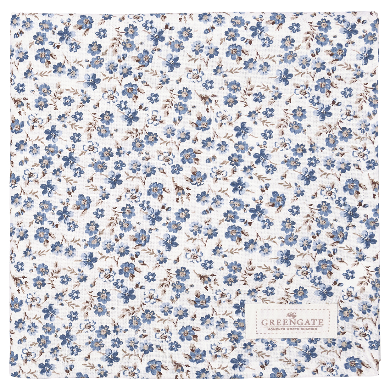 Greengate Tischdecke Marie petit dusty blue 1 x 1 m Limitierte Kollektion