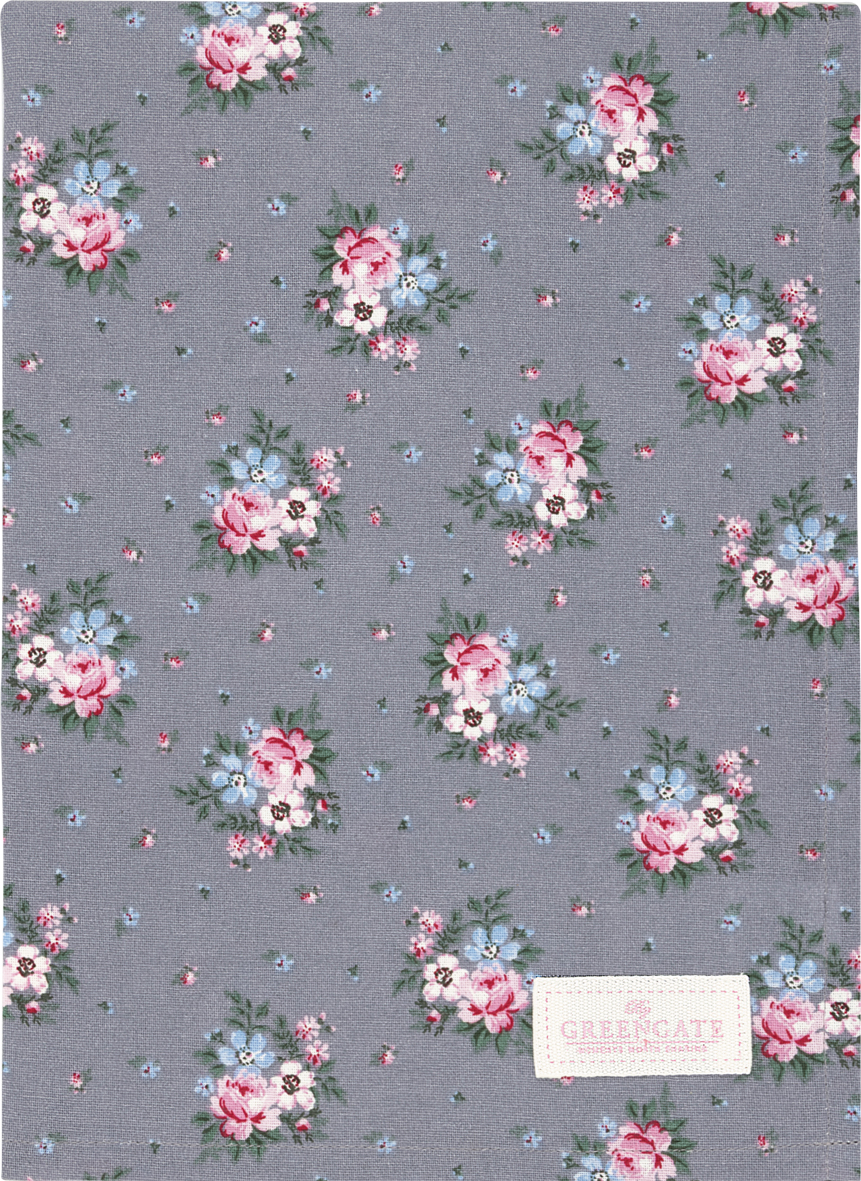 Greengate Geschirrtuch Clara grey
