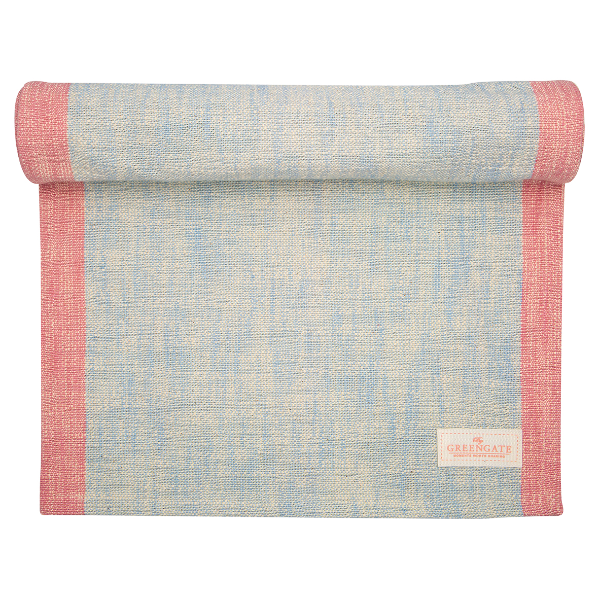 Greengate Tischläufer "Minna ice blue" 40x120 cm 