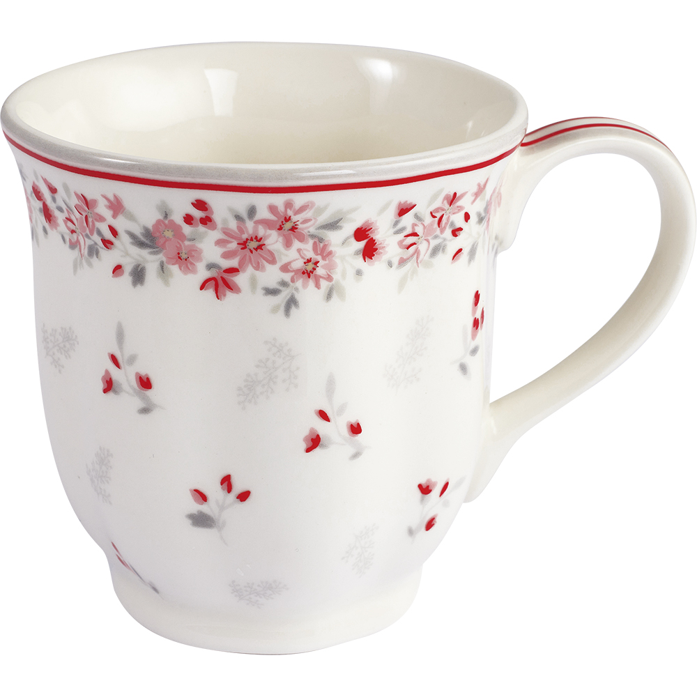 Greengate Becher Tea Mug Emberly white