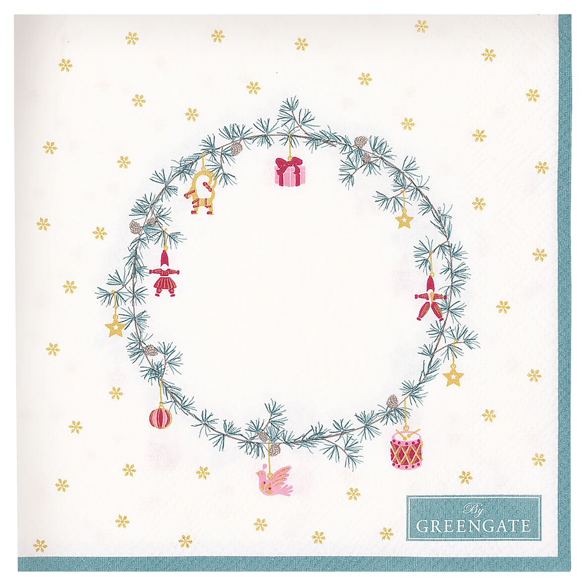 Greengate Papierserviette Juana white small 20 Stck.